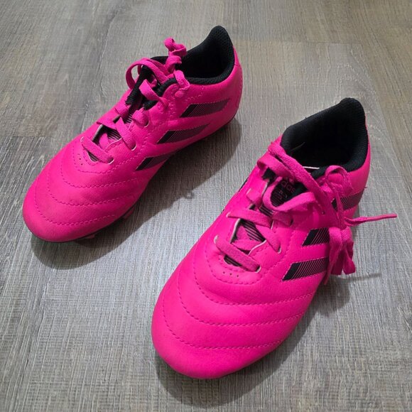 adidas Kids Soccer Cleats Size 13K Pink Black FG Firm Ground – Used - Picture 3 of 10
